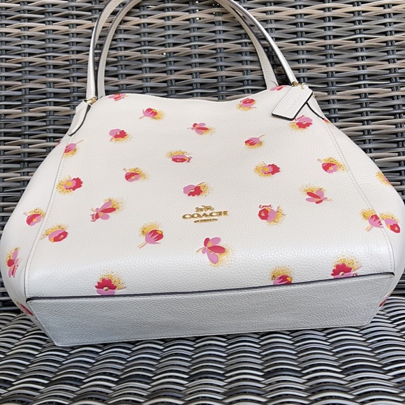 Coach Hallie Shoulder Bag With Pop Floral Print - Picture 7 of 16